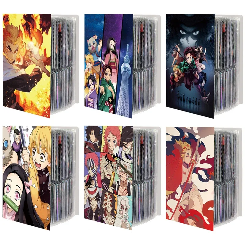 Album Demon Slayer: Kimetsu No Yaiba Cards Book Kamado Tanjirou Nezuko Agatsuma Zenitsu Binder Game Card Protector Book