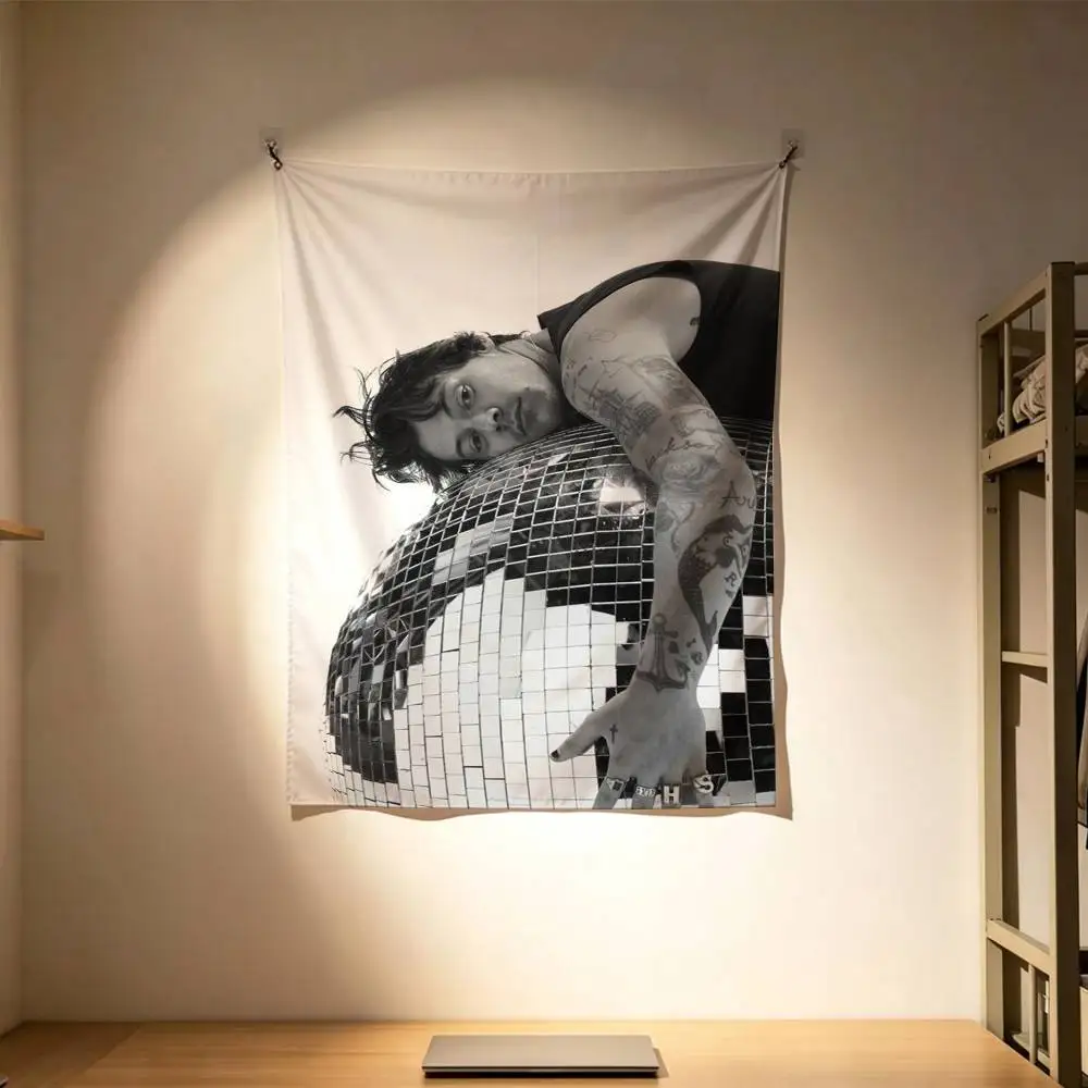 KISSCO H-Harry Style Flags Wall Hanging Background Art Banner for Bedroom Home Outdoor