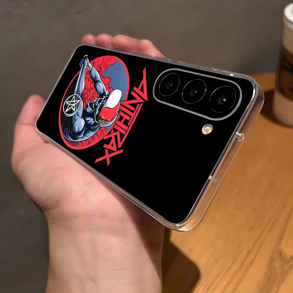 Чехол для телефона с изображением рок-группы A-Anthrax для Samsung A23 A33 A53 A52s A35 AA14 A16 5G A52, прозрачный чехол.