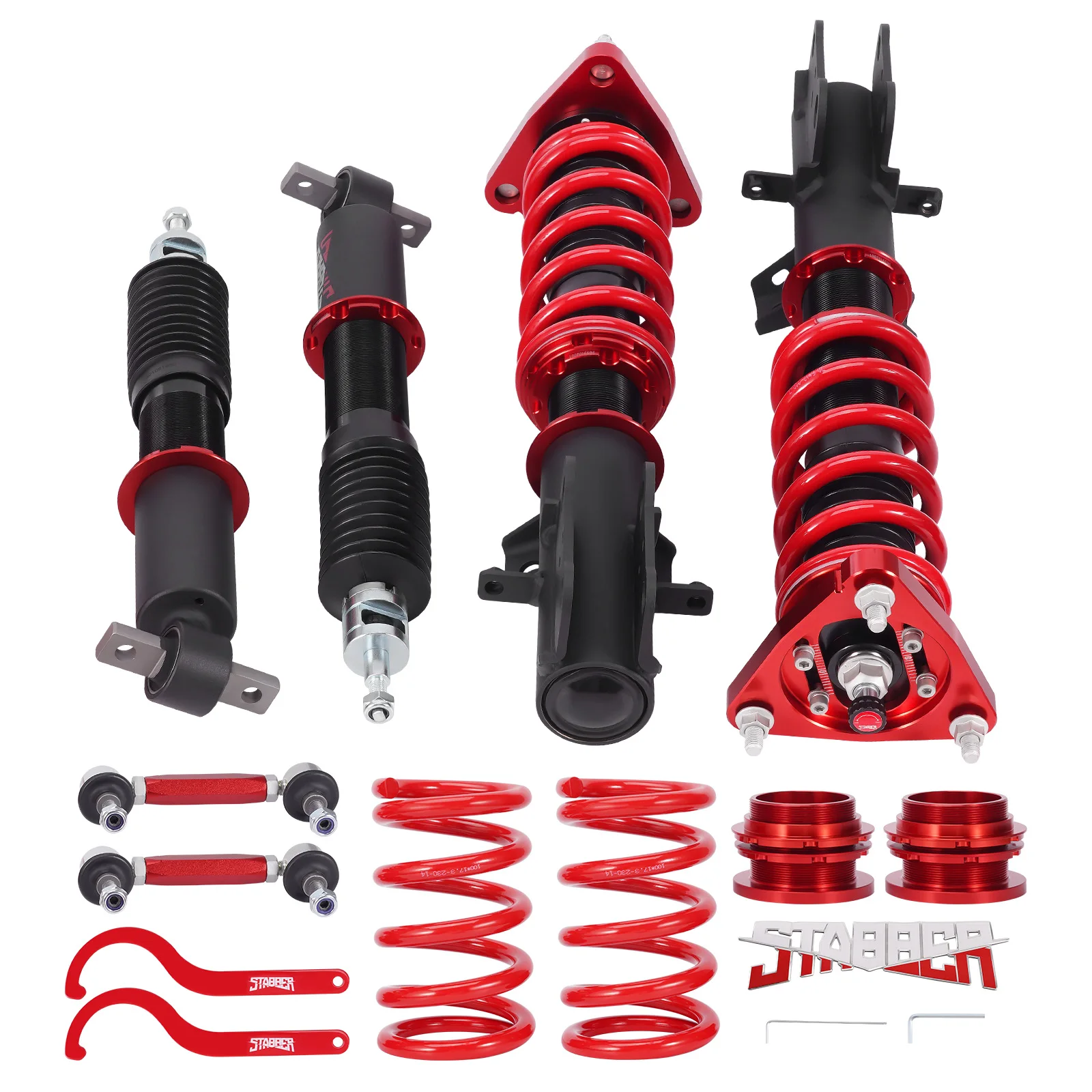 Sospensione regolabile con ammortizzatore a 24 vie Coilovers per Ford Mustang 2015-2023