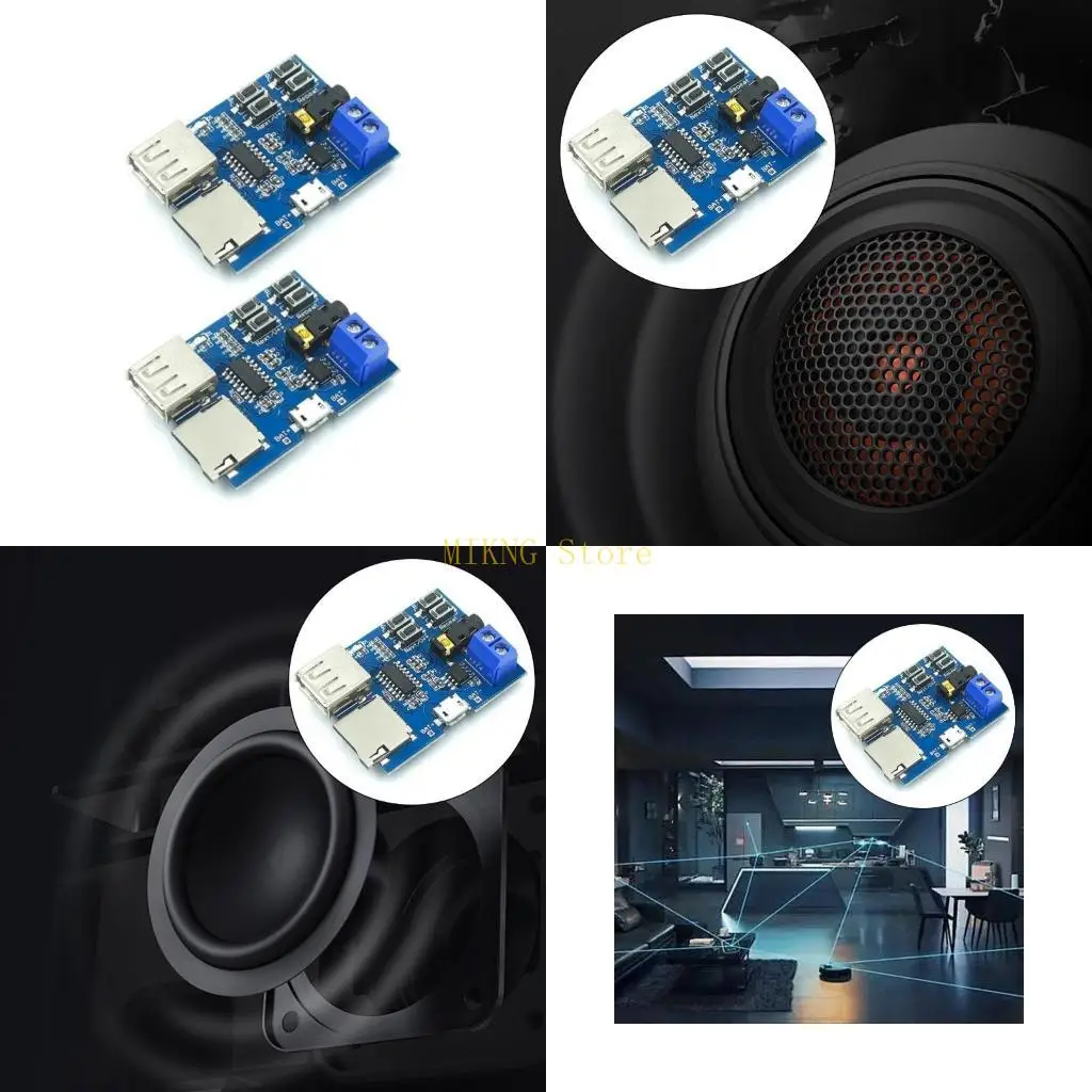 

MP3 Format Decoders Module Builts In Amplifier Memory Card Disk Decoding Player best sale