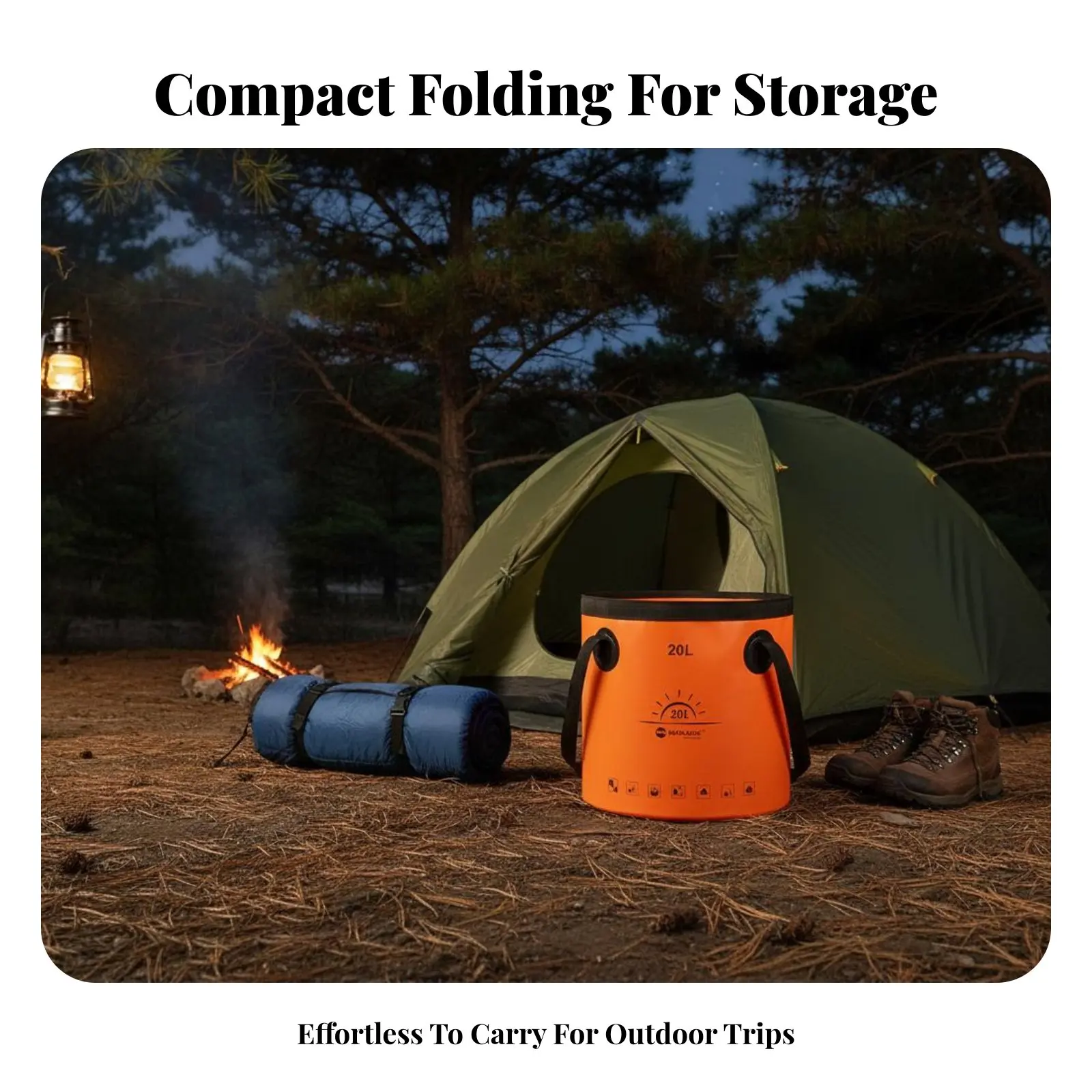 Foldable Pail Space-Saving Foldable Pail Foldable Water Pail Versatile Lightweight Water Pail Leakproof for Travel