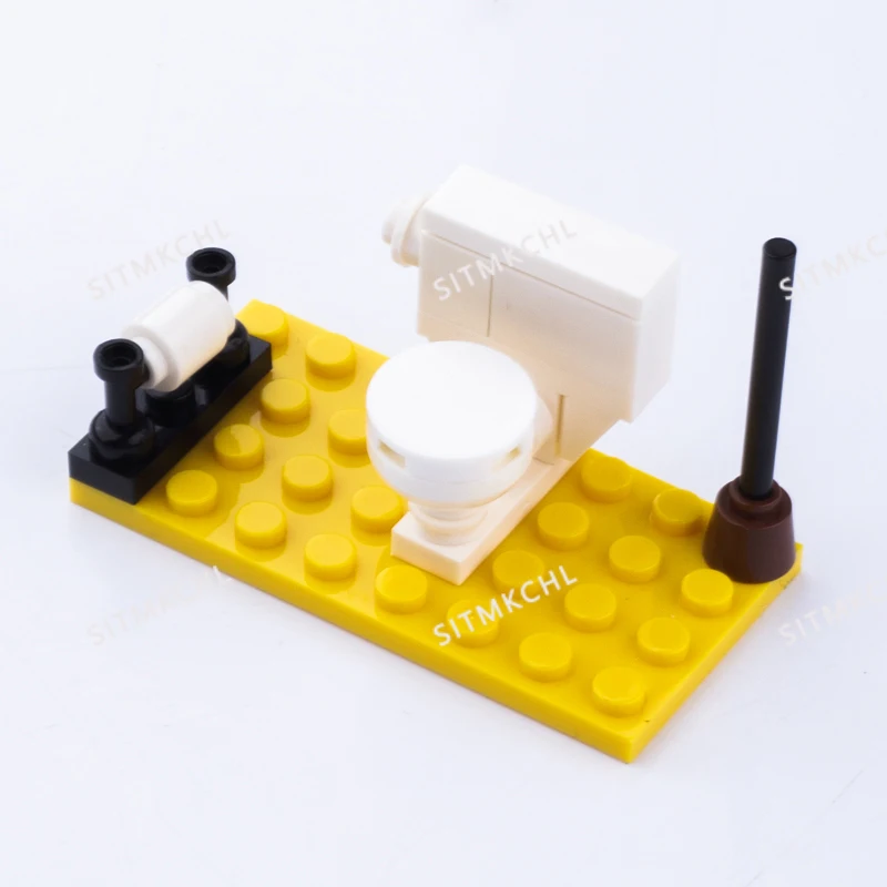 Kit per mobili da costruzione: serie MOC City con libreria, letto matrimoniale, letto a castello, orologi verticali - Regalo giocattolo creativo