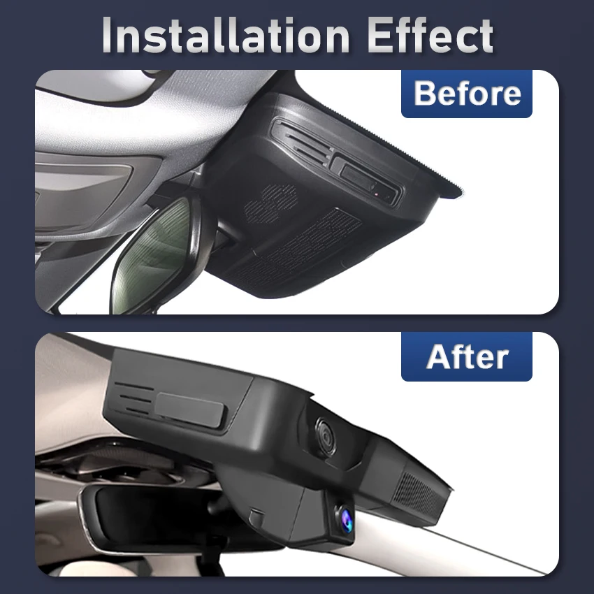 For Chery Tiggo 7Plus Tiggo 8Pro Deluxe 2022-2026, 4K Dash Cam Front and Rear Car DVR Camera Plug and Play Wifi Video Recorder