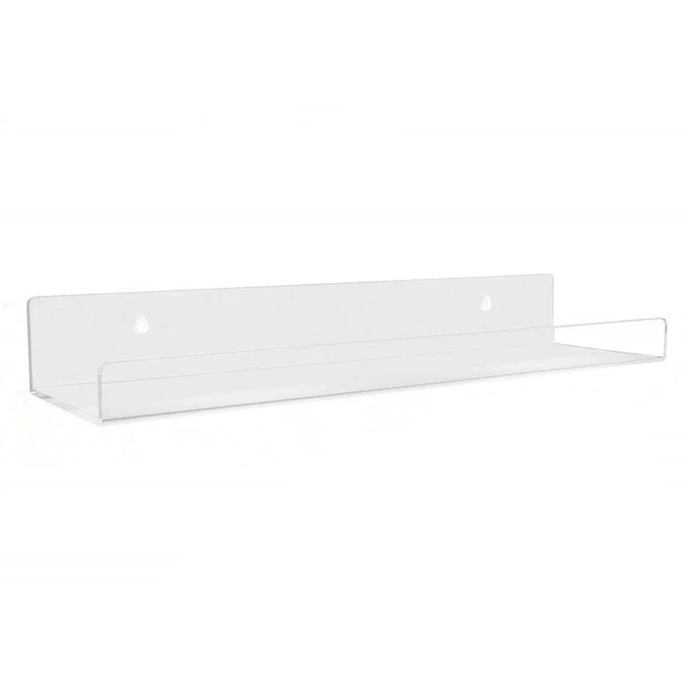 Estante de acrílico invisible para especias, organizador de montaje en pared, estantes transparentes, fuertes, resistentes y espaciosos