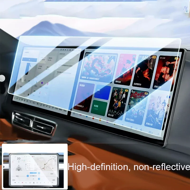 

For MG U9 2025 2026 2027 Car GPS Navigation Screen Protect Tempered Film Anti-Scrach Dashboard Display Sticker Auto Accessory