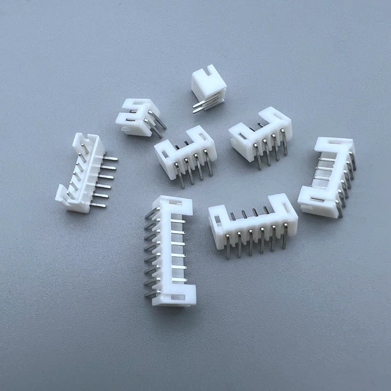 50pcs JST PH 2.0 2P 3P 4P 5P 6P 7P 8P 9P 10P 11P 12 pin Header 2.0mm male material PH2.0 2mm Connectors Leads PH-AW Curved pins