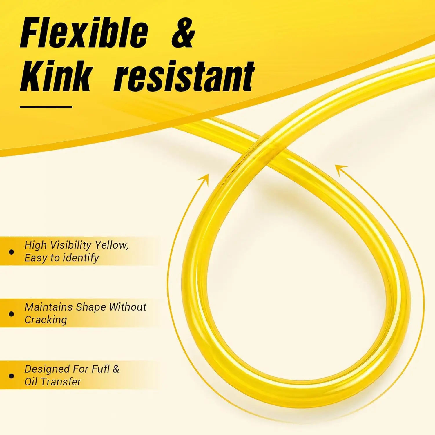 Fuel Line Hose Gas Pipe Tubing 4 Sizes for String Trimmer Chainsaw Blower Lawn Mower and Other Power Tools