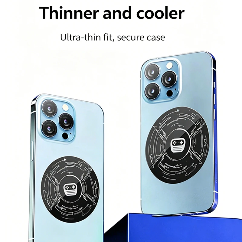 Ultra Thin Iron Ring Sticker Magnetic Accessory for Phone Cooler Car Mount Universal Metal Plate for Android Phone Tablet