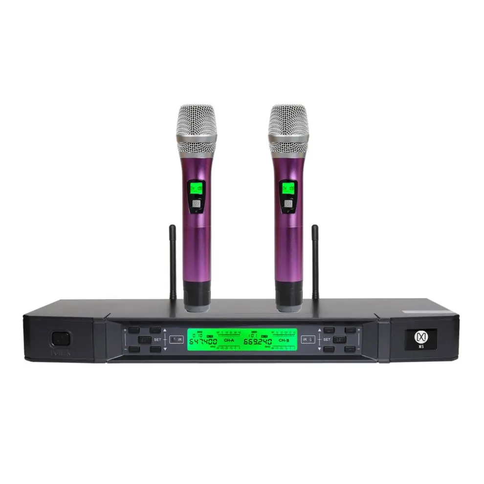 China Factory Dual-Channel Digital Wireless  Microphone