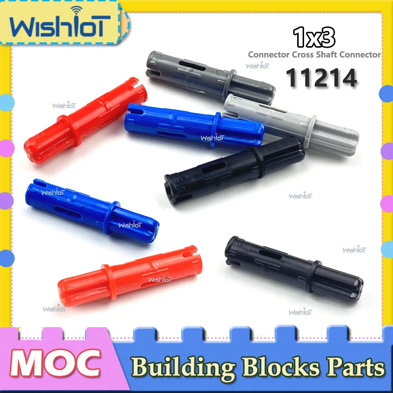 

1x3 Cross Axle with Bolt Technology Building Block Parts 11214 Connector Cross Shaft Connector DIY Toys MOC Bricks Accessories