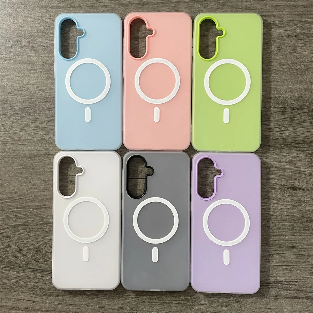 الحلوى اللون المغناطيسي قضية الهاتف لسامسونج غالاكسي A17 A16 A15 A26 A36 A56 A25 A35 A55 A54 5G A07 A06 A05 A05S ماتي 2 IN1 غطاء #3