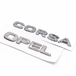 1pcs ABS High-Quality OPEL COSRA Letters Emblem Sticker Car Rear Trunk Tail Bumper Badge Styling Auto Accessories For Opel Corsa