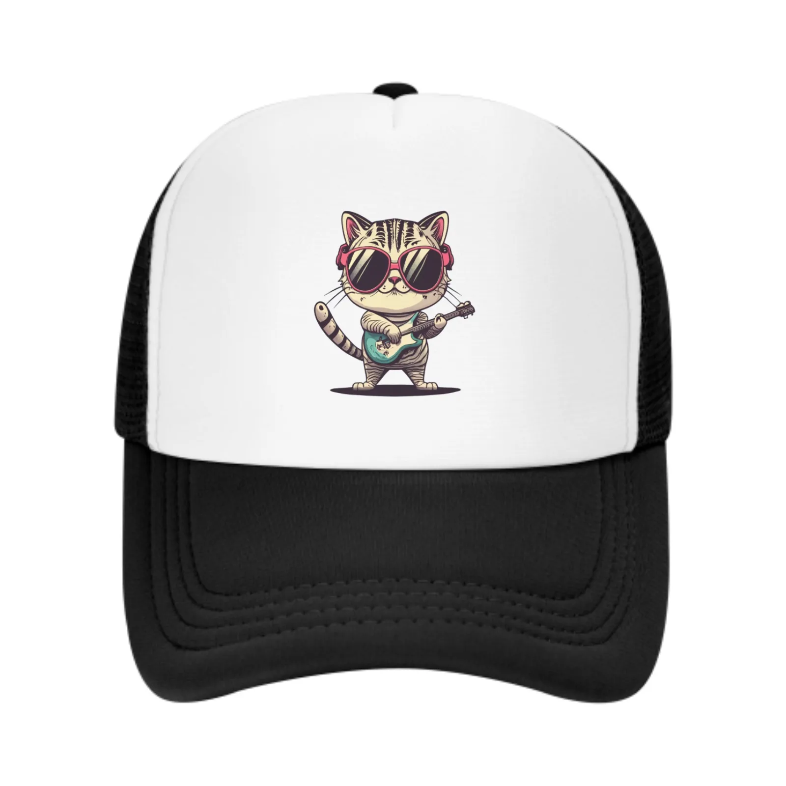 Cartoon Cat Fashion Honkbal Hoed Ademende Volwassen Outdoor Mesh Muts Travelling Zonwering Casquette Voor Mannen Vrouwen