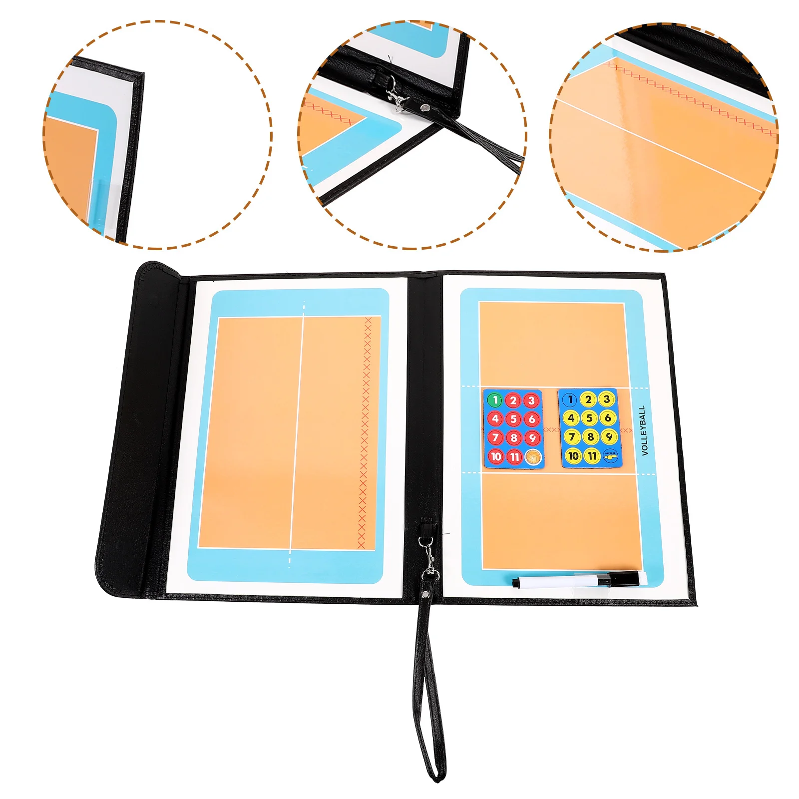 

1 комплект, волейбольная тактическая доска, утюг, тренировочная доска, прочный легкий органайзер для матчей, стратегический органайзер, многоразовое тренерское оборудование для