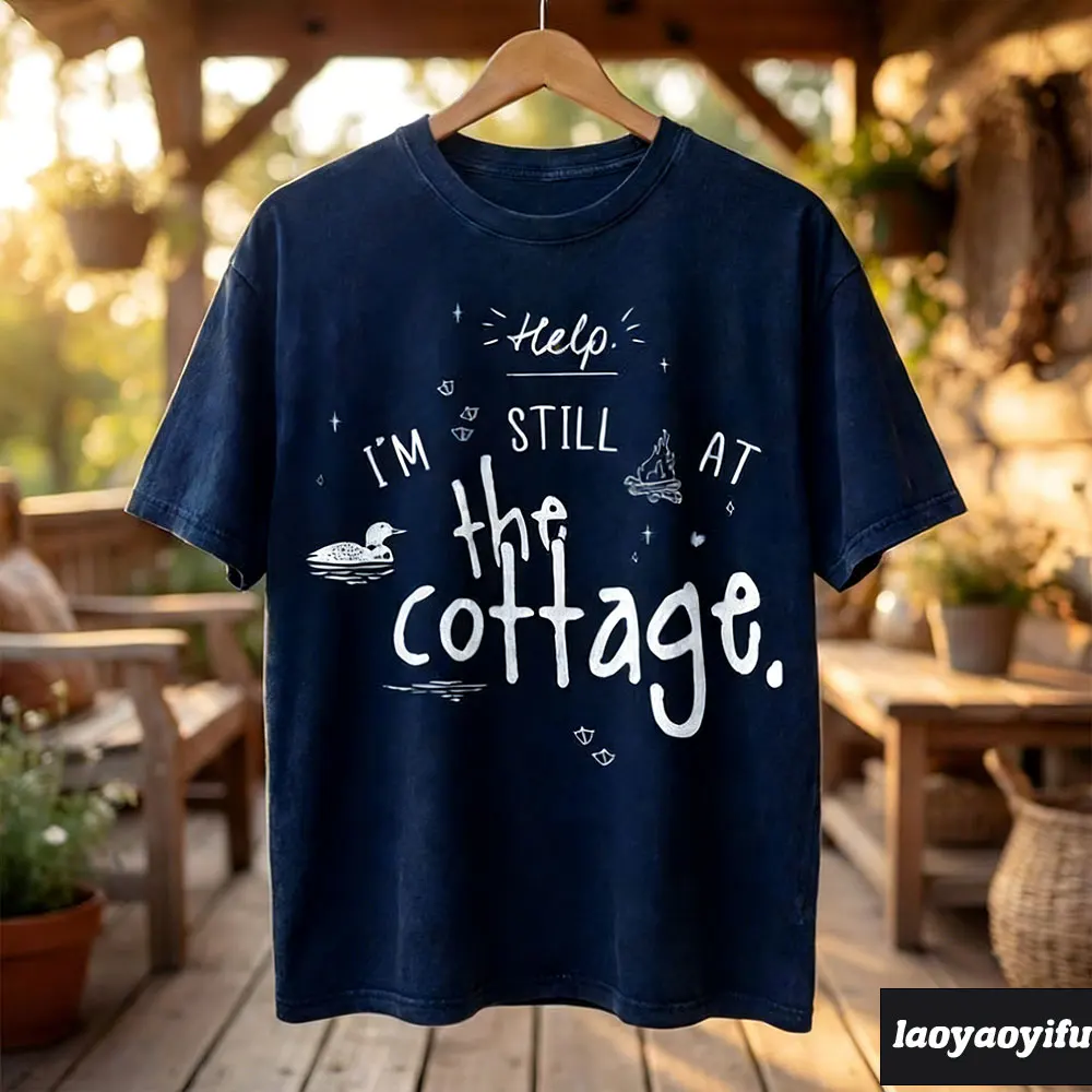 Help I'm Still At The Cottage Shirt Heated Rivalry T-Shirt Heated Rivalry Fan Merch Unisex Vintage Ilya Rozanov Shane Hollander