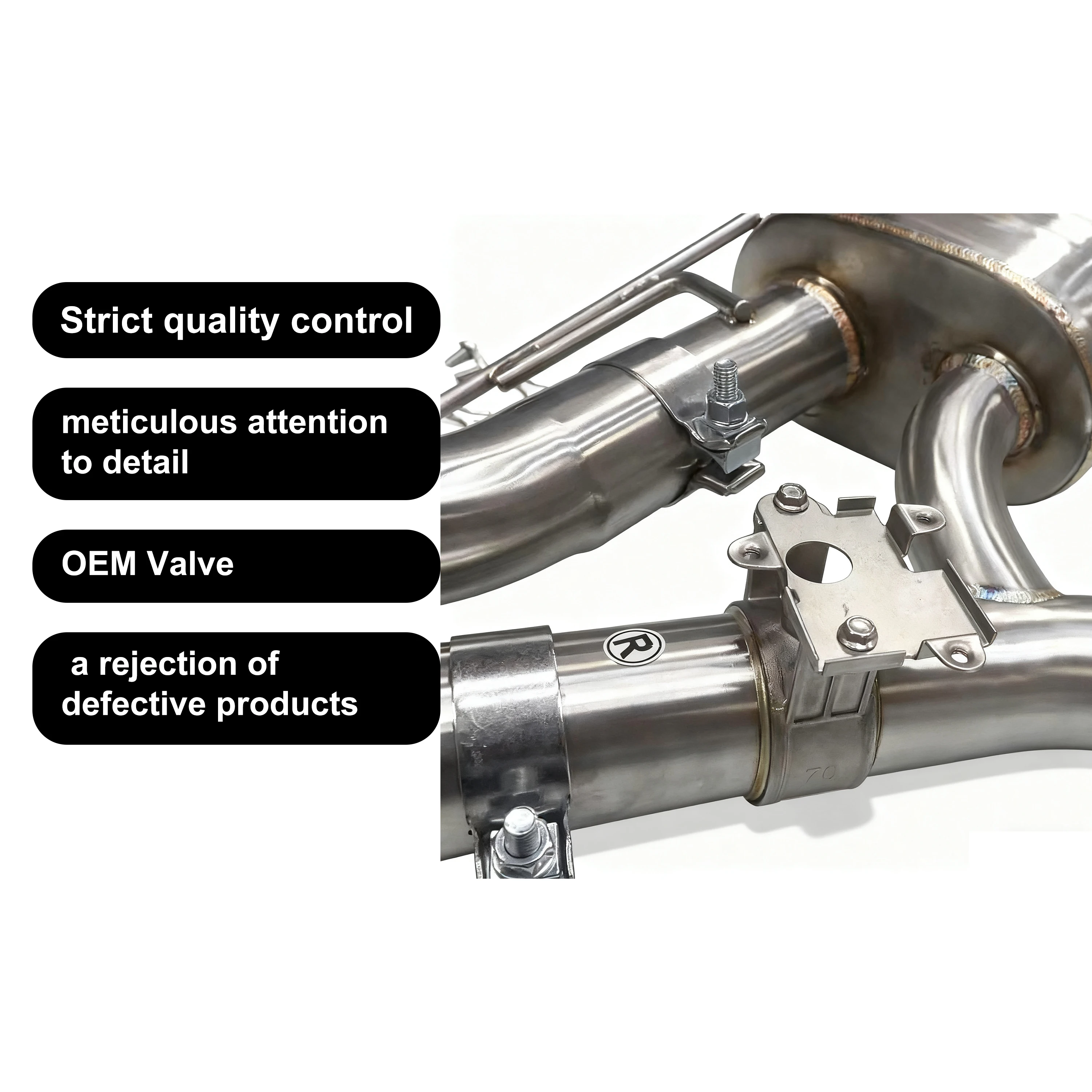 ACE Auspuffanlagen für BMW M240i G42 M340i G20 M440i G22 B58 3.0T mit OEM-Klappenauspuff, Catback aus SUS304-Qualitätsauspuffrohr und Schalldämpfer – Detail 7