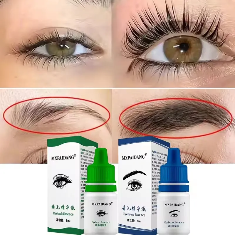 Wimpervoedende essentie Wimpervloeistof Snel, natuurlijk, dicht, zwart, krullend, slank en verhoogt de valse wimpers en wenkbrauwen