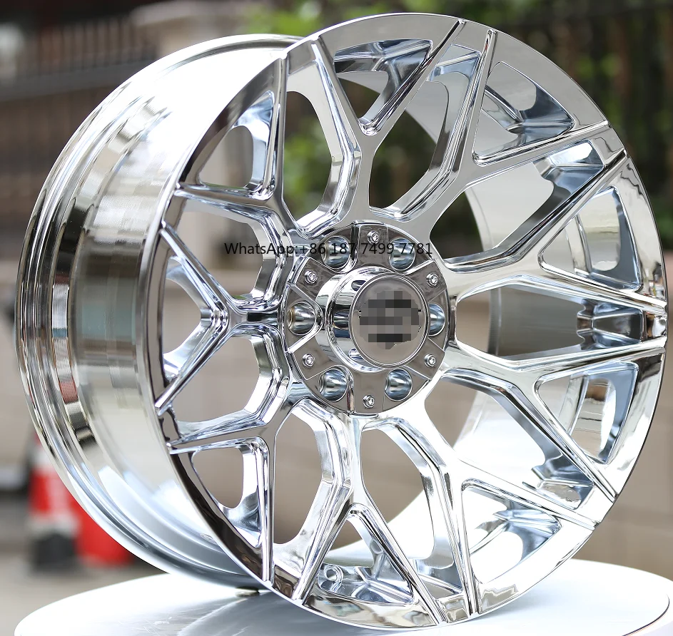 

Chrome 5/6/8 hole 20*10 22*12J off-road SUV wheel