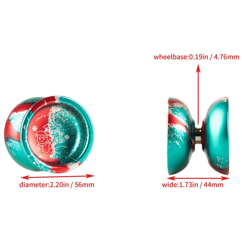 LESHARE-Yoyo mágico versión navideña, Bola de Yoyo con función de sueño, 2 en 1, profesional, elegante