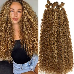 Synthetic Kinky Curly Hair Bundles Long  Jerry Curly Hair Weave Anjo Plus Hair Extensions Organic Ice Silk High Quality Weaving