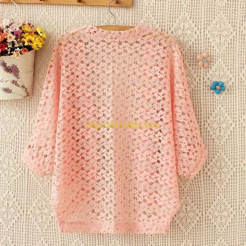 

N5KE Womens Sheer Shrug Open Front Cardigan Lightweight Knitted Cardigan Outwear