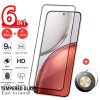 6-in-1 For Honor X9d Glass Huawei Honor X9d Tempered Glass 9H HD Full Cover Glue HD Phone Screen Protector Honor X9d Lens Glass