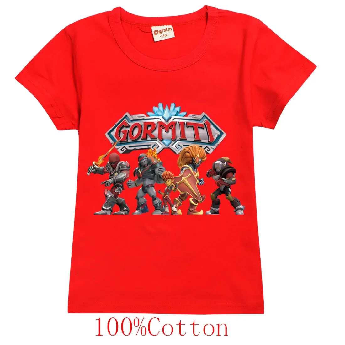 Fashion Game Gormiti Clothes 2024 Summer Cotton T Shirt Kids Cartoon Tops Tees Boys T-shirt Baby Girls Short Sleeve Home Tshirts