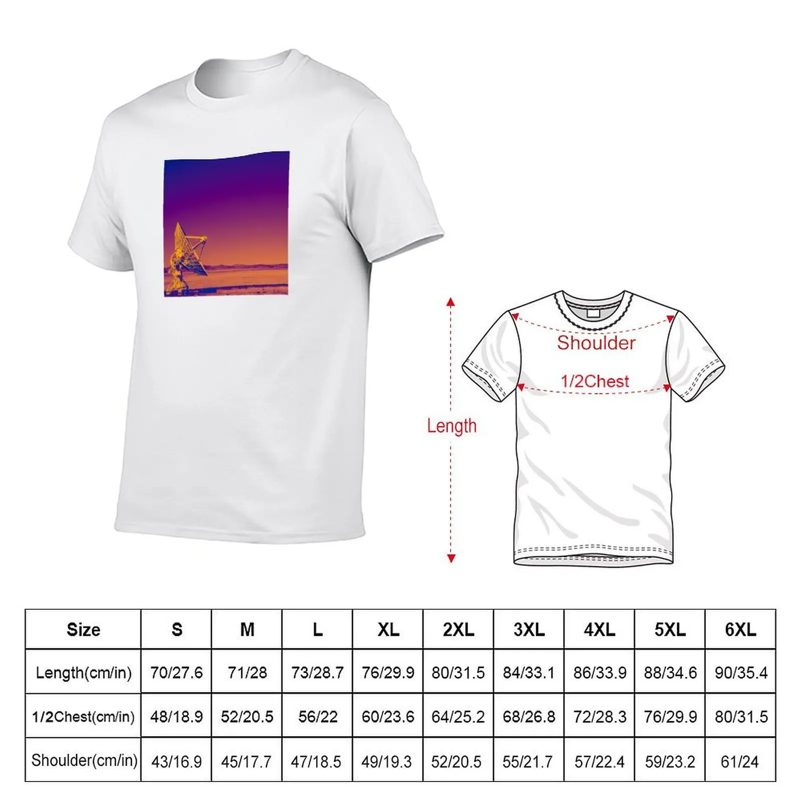 Very Large Array - Radio Telescope Dish T-Shirt graphic tee shirt cute tops Men's t shirts