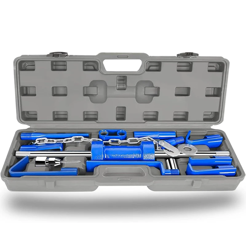High Quality 18pc Dent Puller W/Slide Hammer 13LBS Auto Body Truck Repair Hammer Puller Frame