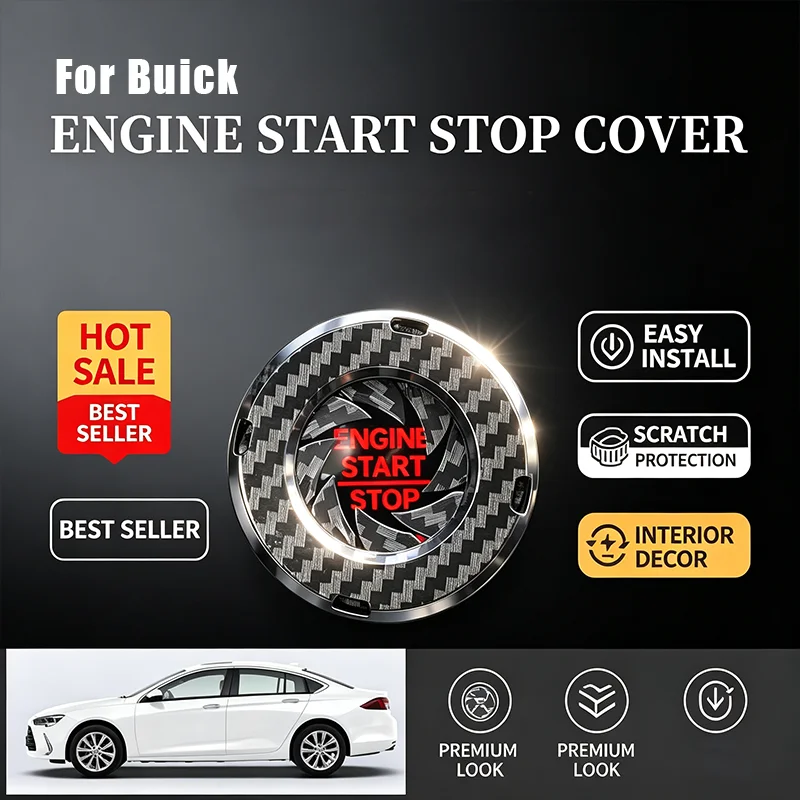 For Buick Start Button Decorative Cover Ignition Switch Hidden Protective Cover