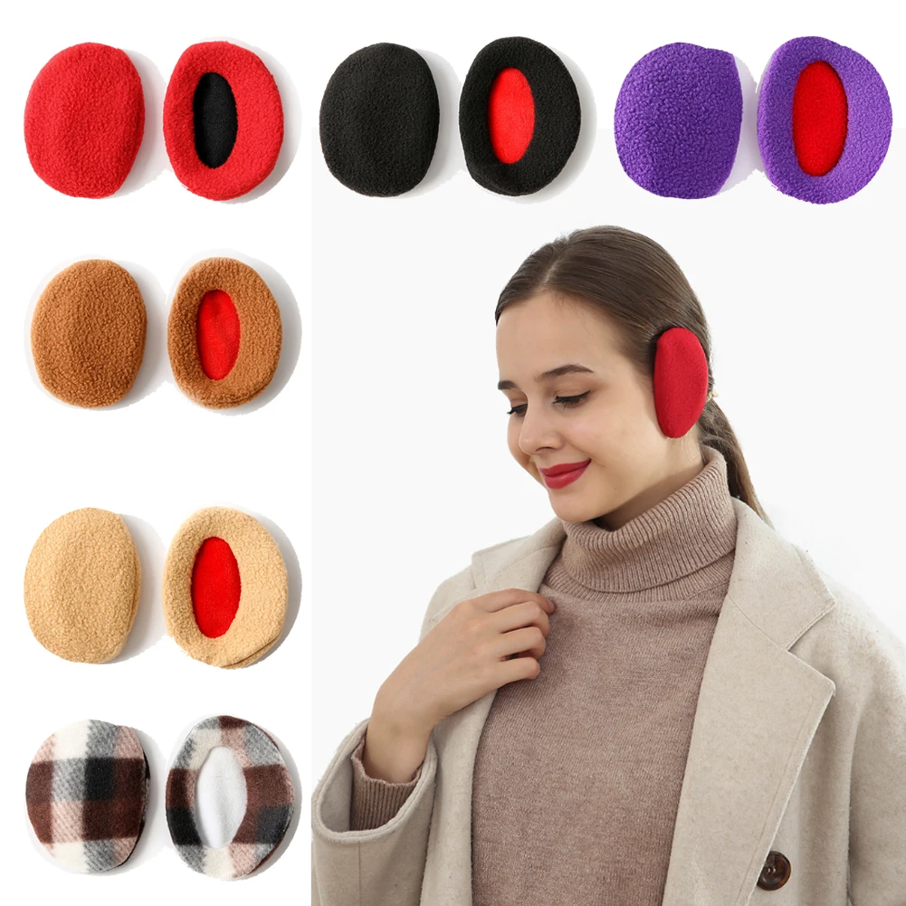 

New Men Women Winter Bandless Ear Warmers Kids Fluffy Fleece Ear Cover Soft Windproof Thick Ear Earmuffs Ear Protection