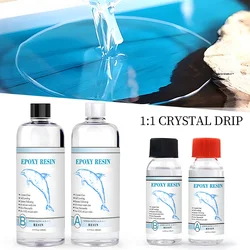 Transparent Epoxy Resin Kit Bubbles Free Epoxy Resin Glue High Hardness DIY Supplies for Art Casting Resin,Jewelry Projects