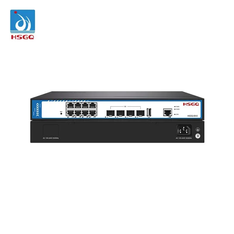 2026/HSGQ-5512 12 Port 8*GE + 4*10G SFP+ 1*USB + 1*Console Port Managed Fiber Switch Suitable for Hotels Banks L3 Managed Switch