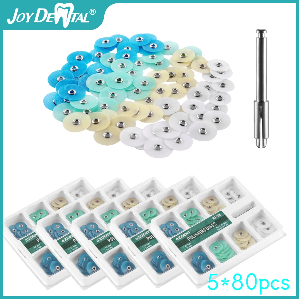 JOY DENTAL 200/400Pcs  Dental Polishing de polimento Discs Gross Reduction Contouring Mandrel Stripes Set Dental Materials