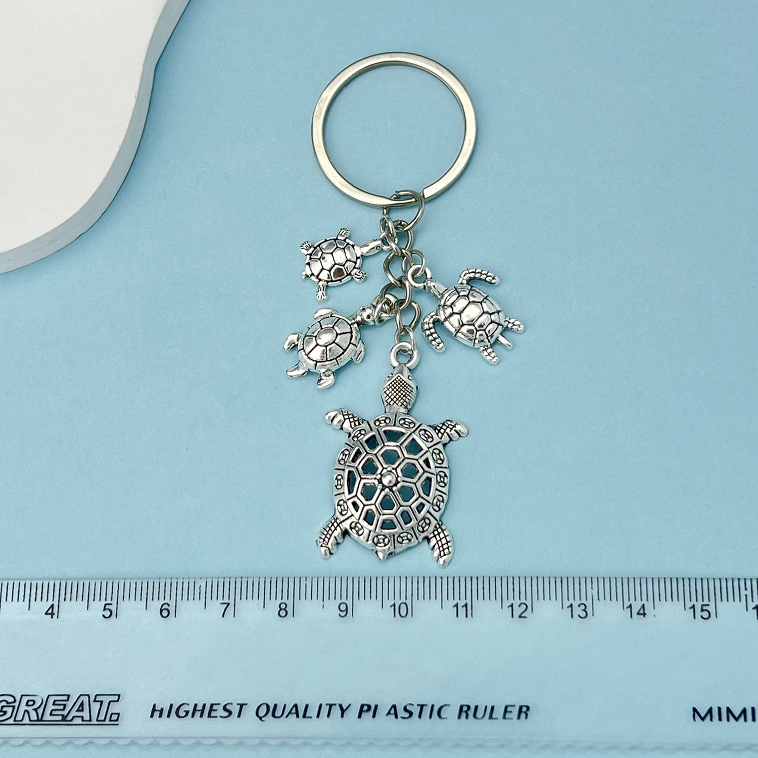1pc Marine Organism Sea Turtle Keychain For Men Car Bag Key Decoration Accessories Perfect for Gifting and Everyday Use