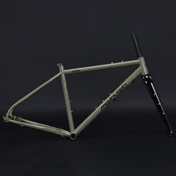Gravel Chrome Molybdenum Steel 4130 Highway Bike Frame Carbon Fiber Front Fork 700Cx46cm/50cm Disc Brake Bike Frame