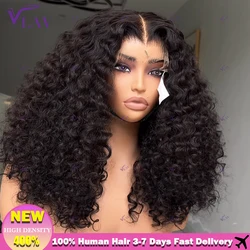 400% High Density Kinky Curly Glueless Wigs 13×6 HD Lace Frontal Wigs 360 HD Transparent Lace Front Human Hair Wigs Wear And Go