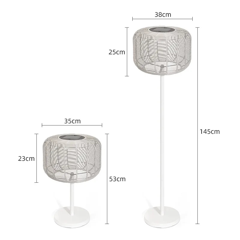 Landschaftsleuchte Villa Innenhof Retro Außenbalkon Eingang Flur Gang Solar Stehleuchte