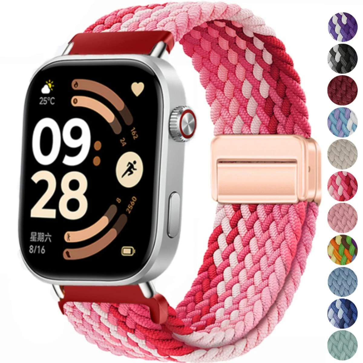 

Magnetic Braided Nylon Loop Band for Xiaomi Redmi Watch 6 5 4 Strap Adjustable Sport Replacement Correa Bracelet Mi Band 9 8 Pro