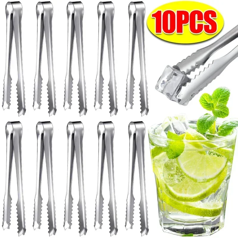 

Stainless Steel Ice Tongs Bread Cake Clamps Salad Coffee Sugar Cubes Clips for Restaurant Party Serving Tongs Kitchen Tools