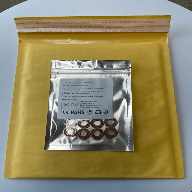 

5PCS S687W4RS CB 7x14x4 mm Bearing ABEC-7 Stainless Steel Hybrid Ceramic Ball Bearing