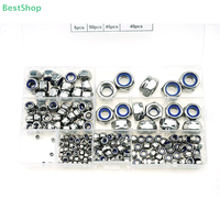 〔Rebecca〕M2 M2.5 M3 M4 M5 M6 M8 Stainless Steel Locknut Assortment Kit  200Pcs