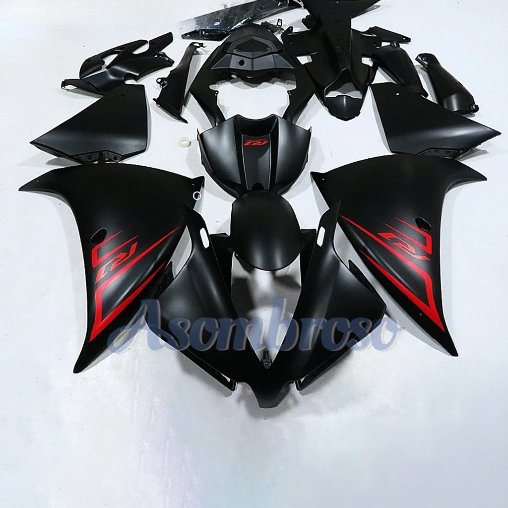 Injection Molded Whole Fairings Kit Fit for YAMAHA YZF R1 2009 2010 2011 2012 2013 2014 Bodywork Set matte black