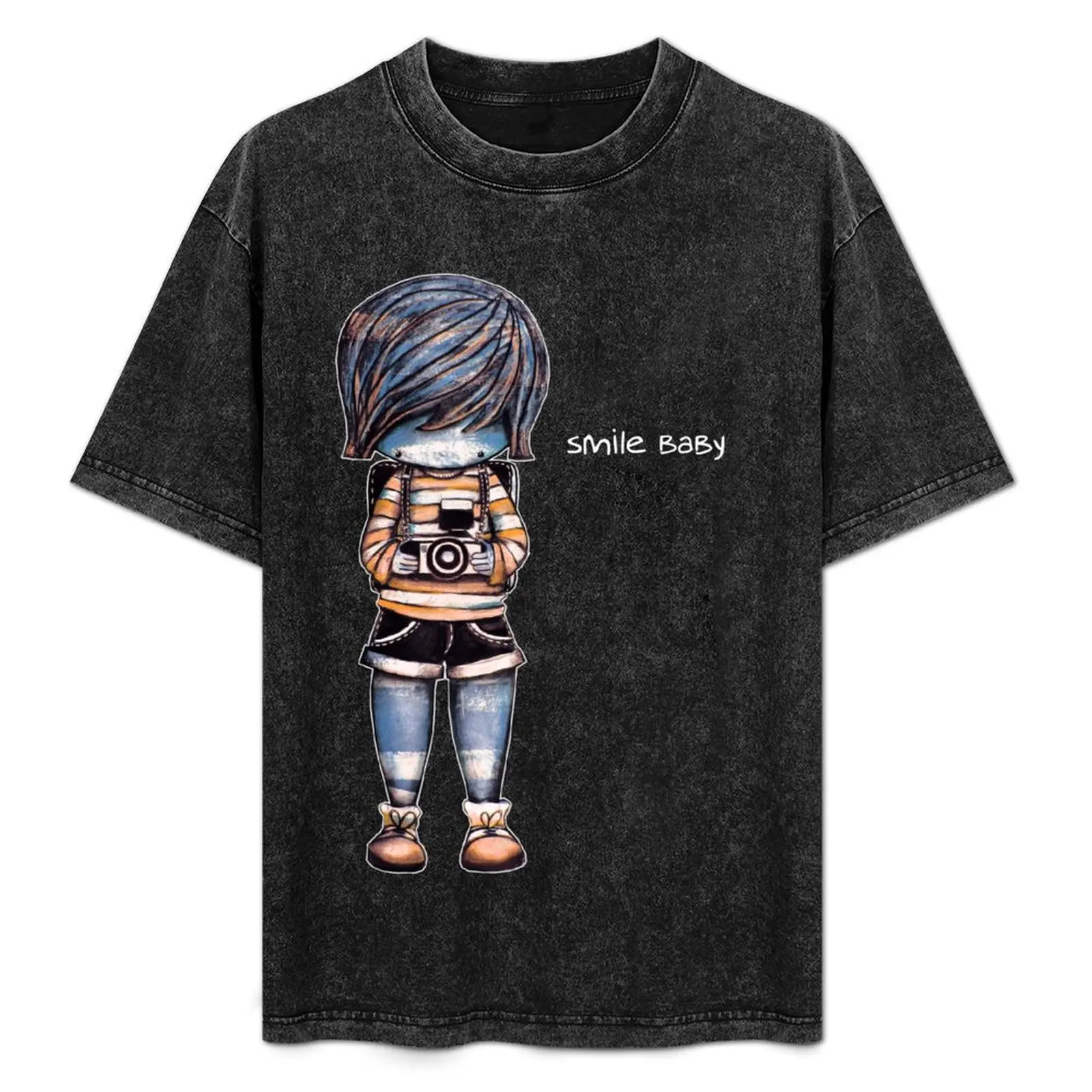 

Smile Baby - Retro Tee T-Shirt Breathable Lightweight Summer Top