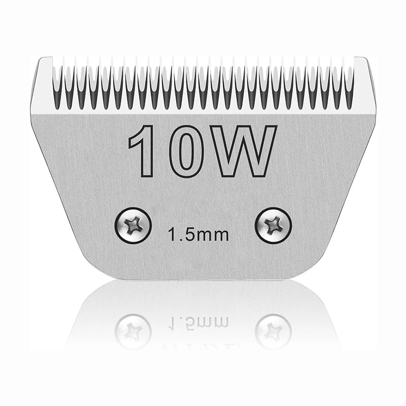 

10W Detachable Animal Stainless Steel Wide Blade, For Andis, Oster A5, Wahl Km Series pet Dog clippers, Cut Length 1/16" 1.5m