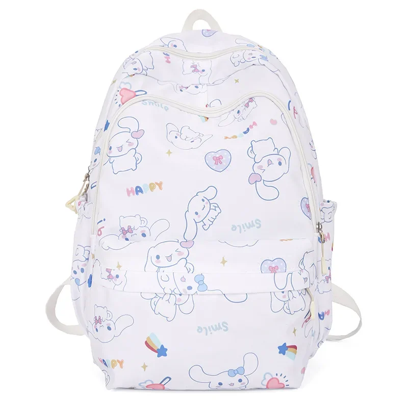 Set di zaini serie Cinnamoroll, zaino per anime dei cartoni animati, zaino casual di grande capacità, zaino da viaggio per bambini e studenti