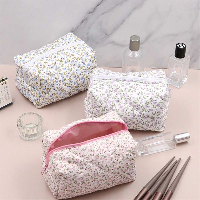 Cosmetic Bag Plush Women\'s Makeup Bag Multifunction Cosmetic Storage Bag Zipper Large Travel Make Up Toiletry Bag Washing Pouch