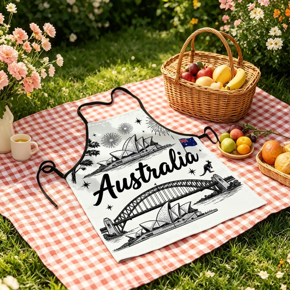 Celemek Dapur Cetak Sketsa Lan - Men'S Accessories Australia ulasan dan harga
