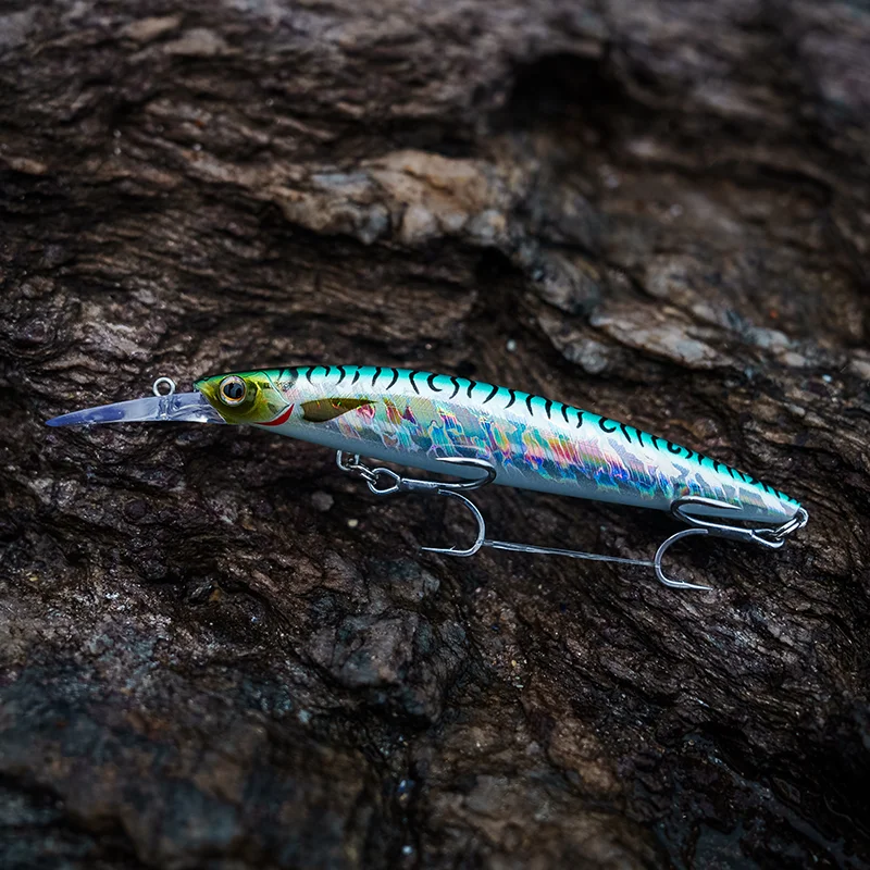 EWE 14 سنتيمتر 31 جرام وحشية الروح بعيدا يلقي المياه العائمة مينو الصيد البحري التصيد لويا البحر باس الحصان القرش الطعم الكبير